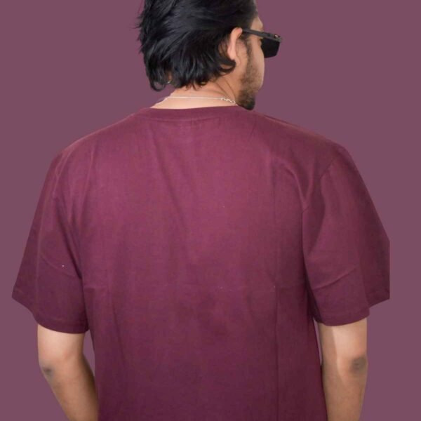 Zovaa Velvet Plain Oversized T-shirt