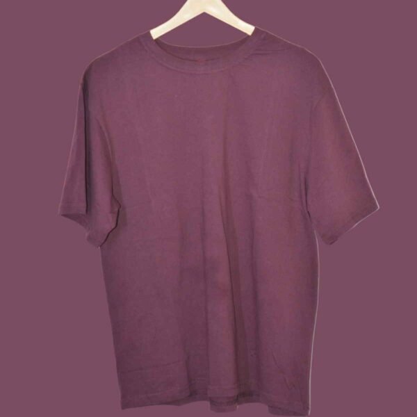 Zovaa Velvet Plain Oversized T-shirt