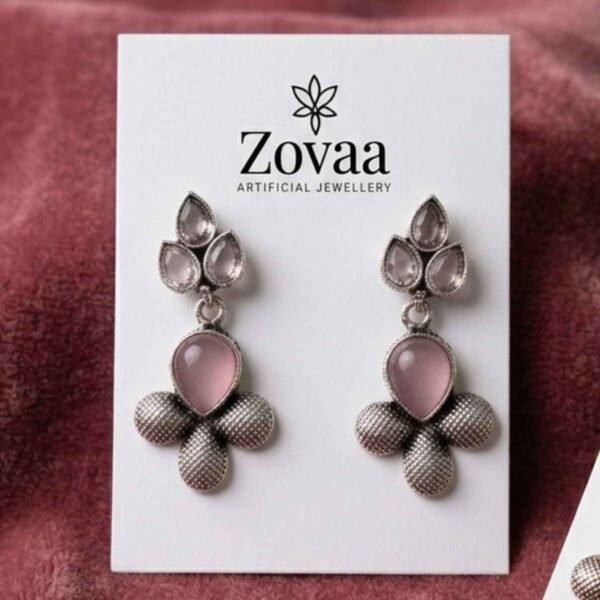 Elegant Pink Petal Earrings