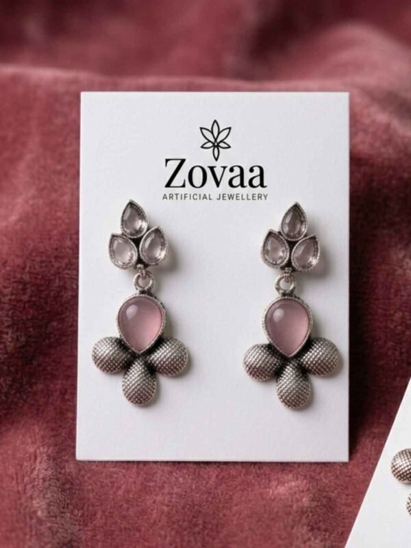 Elegant Pink Petal Earrings