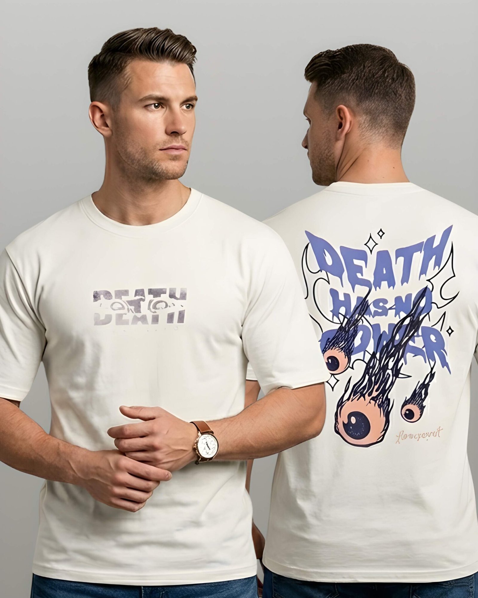 Zovaa Premium White Printed Tshirt