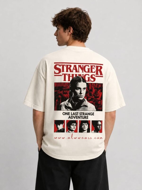 000af04c-dcee-4d37-9b8d-0b2c7aa66dcc Stranger Things One Last Adventure Oversized T-Shirt