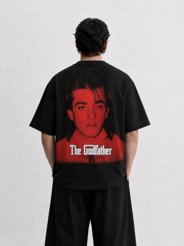 7932e9cc-87ef-42f1-a877-69c556930351 Sanjay dutt godfather theme Oversized Tshirt