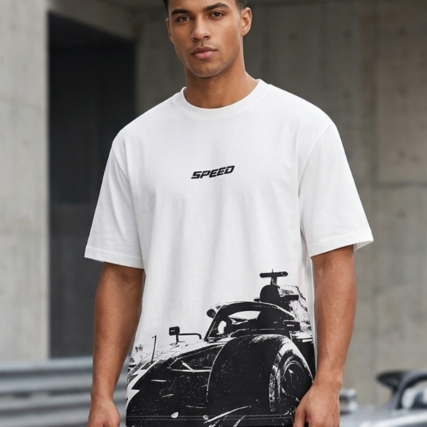 Speed Lovers – Oversized Graphic T-Shirt