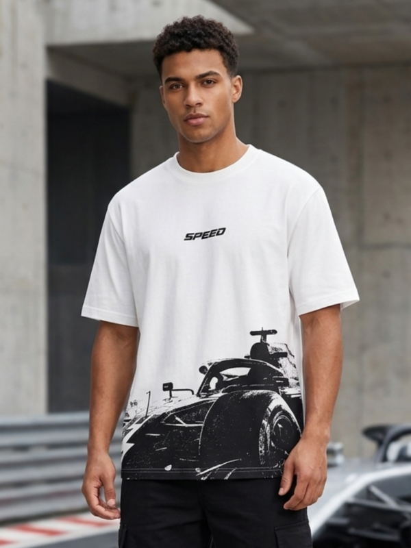 Speed Lovers – Oversized Graphic T-Shirt