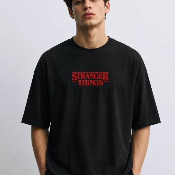 Stranger Things theme type Oversized tshirt
