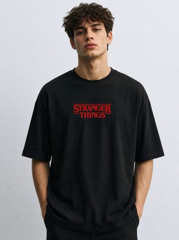 Stranger Things theme type Oversized tshirt
