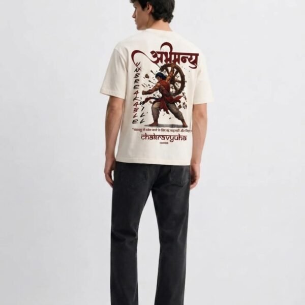 WhatsApp Image 2026-08-20 at 2.15.13 PM Chakravyuha – Abhimanyu Back Print Oversized T-Shirt