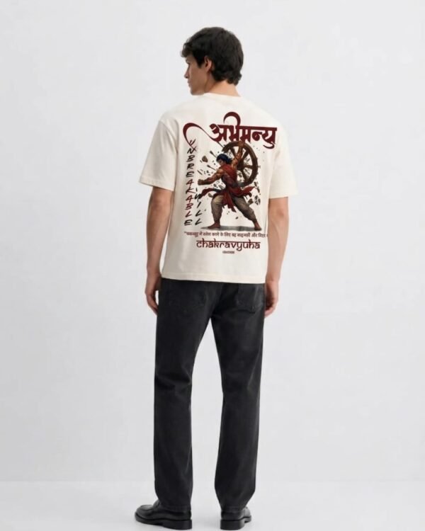 Chakravyuha – Abhimanyu Back Print Oversized T-Shirt