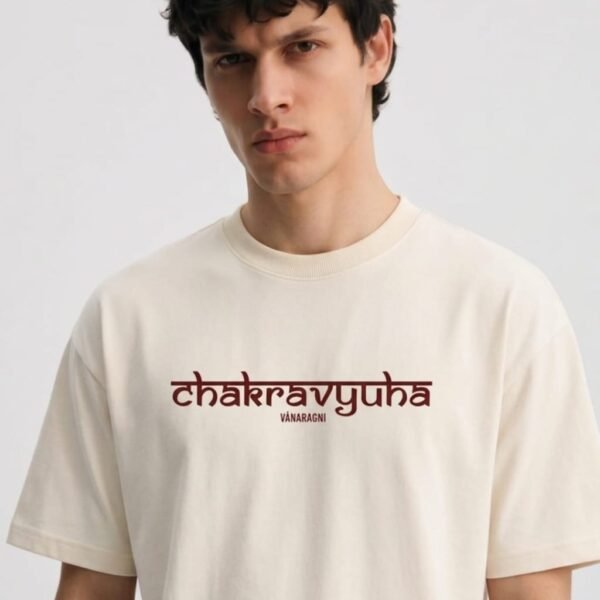 WhatsApp Image 2026-08-20 at 2.15.14 PM Chakravyuha – Abhimanyu Back Print Oversized T-Shirt