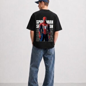 Spiderman based design oversized tshirt