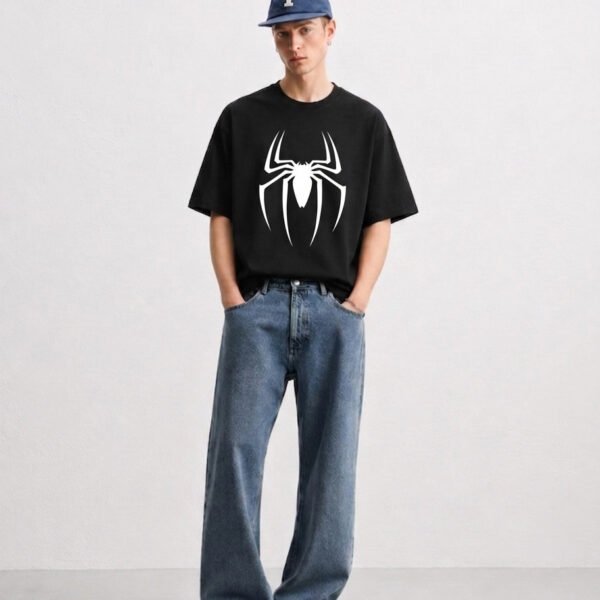 Spiderman based design oversized tshirt