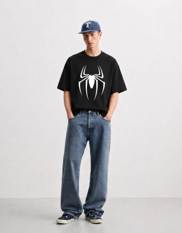 Spiderman based design oversized tshirt
