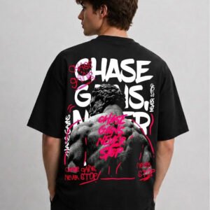 Chase gains never stop oversized tshirt