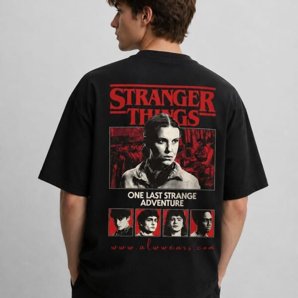 Stranger Things theme type Oversized tshirt