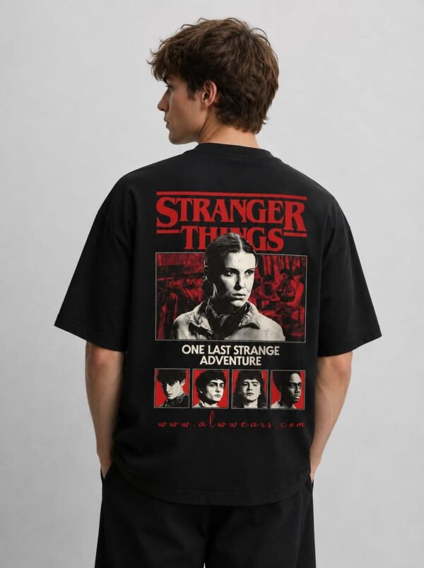 f5a5fda5-17d5-4b2a-bbe5-18d9d4de2b68 Stranger Things theme type Oversized tshirt